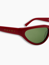 Occhiali Da Sole Rossi A Punta - Rosso | dBlank