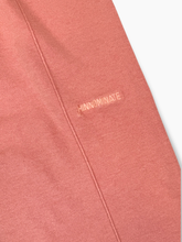 Pink Palazzo Knit Trousers with Embroidery -  | dBlank