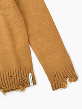 Maglione Distressed Marrone In Misto Lana - Marrone | dBlank