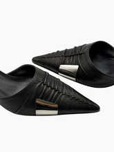 Sabot Neri In Pelle Con Dettaglio Metallico -  | dBlank