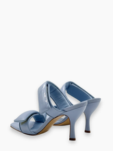 Blue Patent Leather Sandals -  | Qlhype