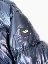 Piumino Blu Lucido Corto Con Interno Azzurro - Blu | dBlank