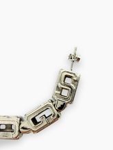 Orecchini Logo Chain - Argento | Qlhype
