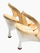 Sandali Beige Con Tacco Scultoreo -  | dBlank