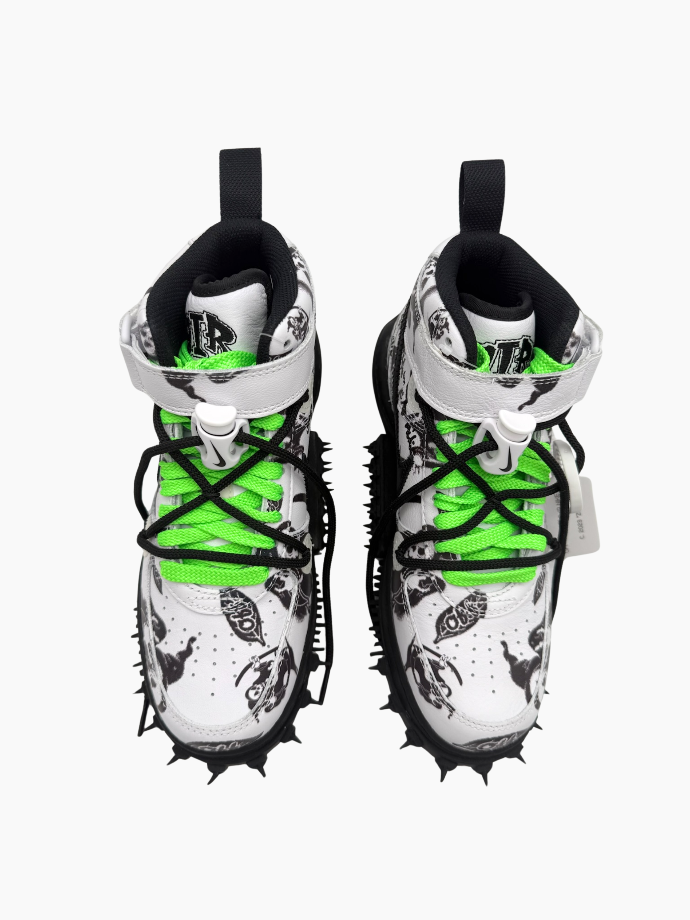 Sneakers Air Force 1 Mid Graffiti Bianche E Nere