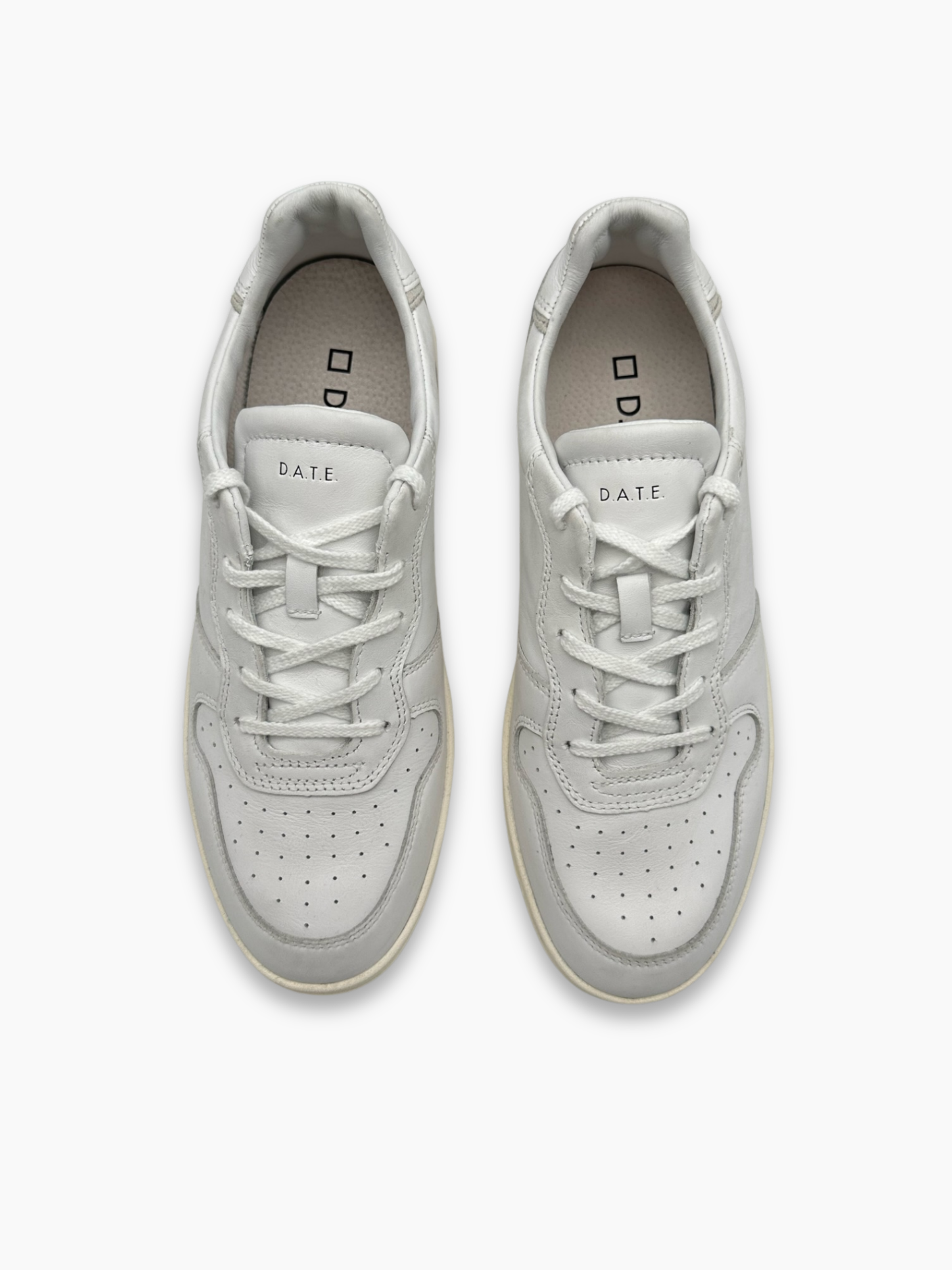 Sneakers Court in Pelle Bianche