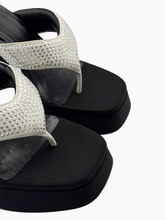 Sandali Neri Con Plateau E Fascia Gioiello -  | dBlank