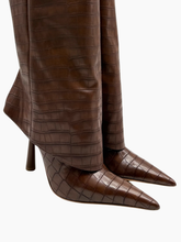 Stivale In Pelle Marrone Effetto Cocco -  | dBlank