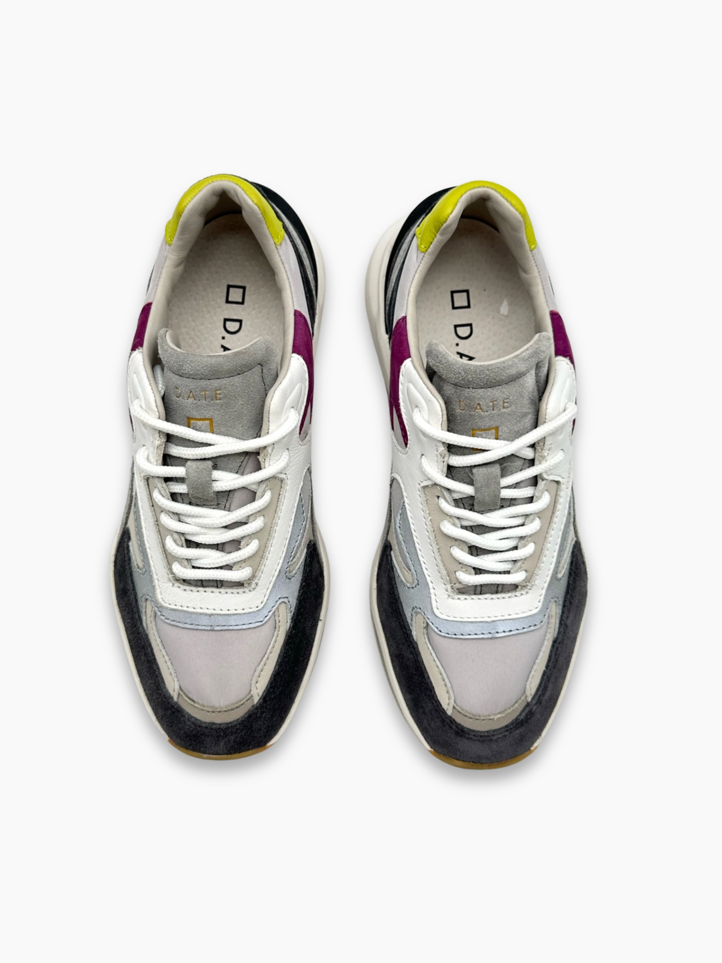 Sneakers Multicolor In Pelle E Suede