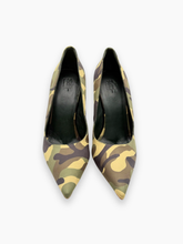 Camouflage Fabric Pumps With Stiletto Heel -  | dBlank
