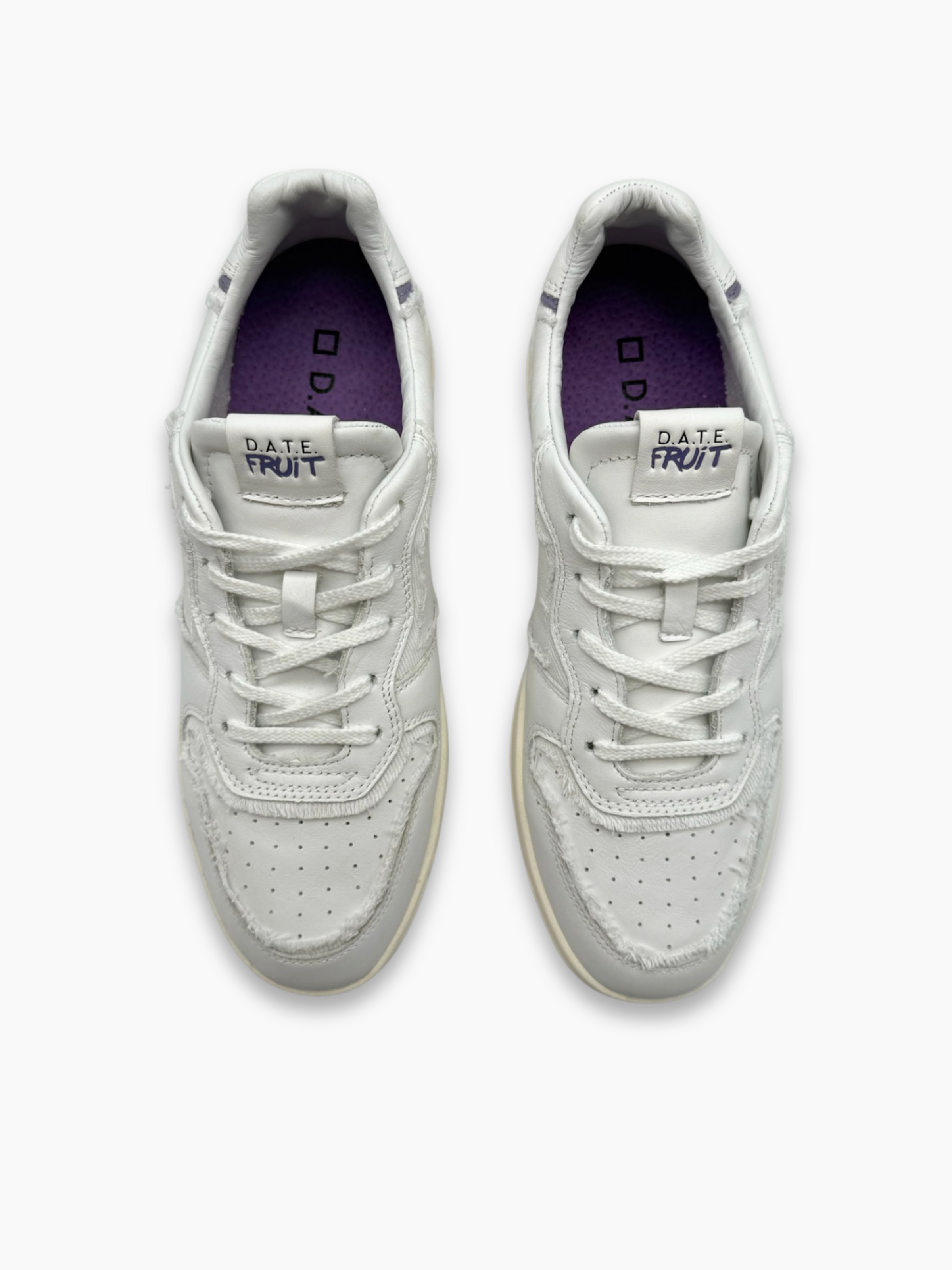 Sneakers Bianche Con Dettagli Viola Fruit