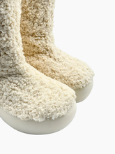 Stivali Bianchi In Shearling Con Platform - Bianco | dBlank