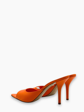 Mule Arancioni Con Tacco A Spillo - Arancione | Qlhype