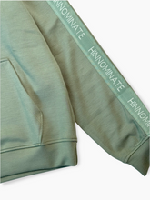 Felpa Verde Con Cappuccio E Banda - Verde | dBlank