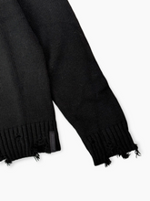 Maglione Distressed Nero In Misto Lana - Nero | dBlank