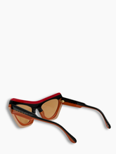 Orange and Red Glasses with Two-Tone Frame -  | Qlhype