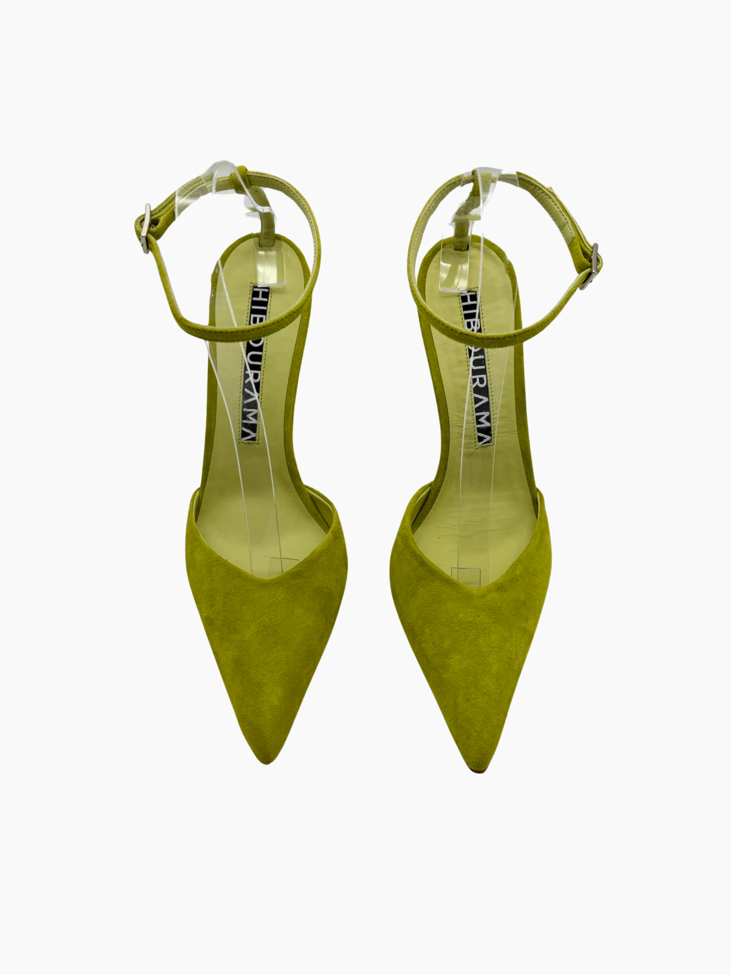 Décolleté Mila In Camoscio Verde Lime