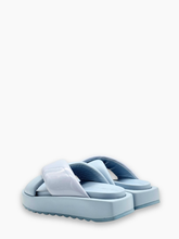 Sandali Azzurri Con Fascia Incrociata - Blu | Qlhype