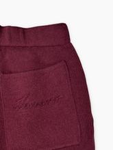 Bordeaux Merino Wool And Cashmere Knit Bermuda Shorts -  | dBlank