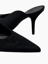 Mules Nere A Punta Con Tacco -  | dBlank