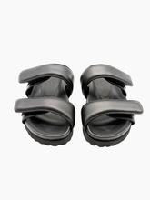 Sandali Neri In Pelle Con Doppia Fascia -  | dBlank