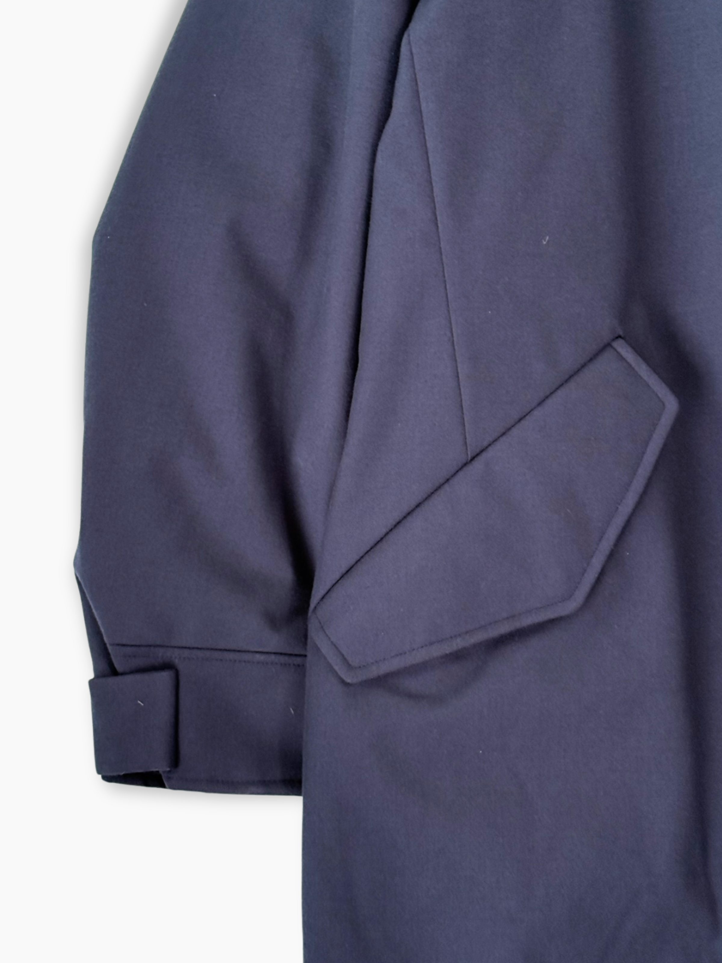 Cappotto Navy Con Zip