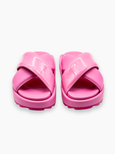 Pink Sandals With Crossed Straps -  | dBlank