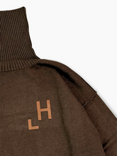 Maglia Dolcevita Moro Con Stampa Flock - Marrone | dBlank