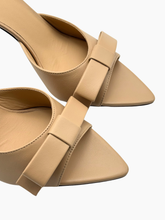 Honorine Beige Leather Stiletto Heel Sandal -  | dBlank