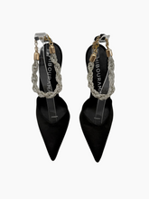 Mila Black Satin Pumps -  | dBlank