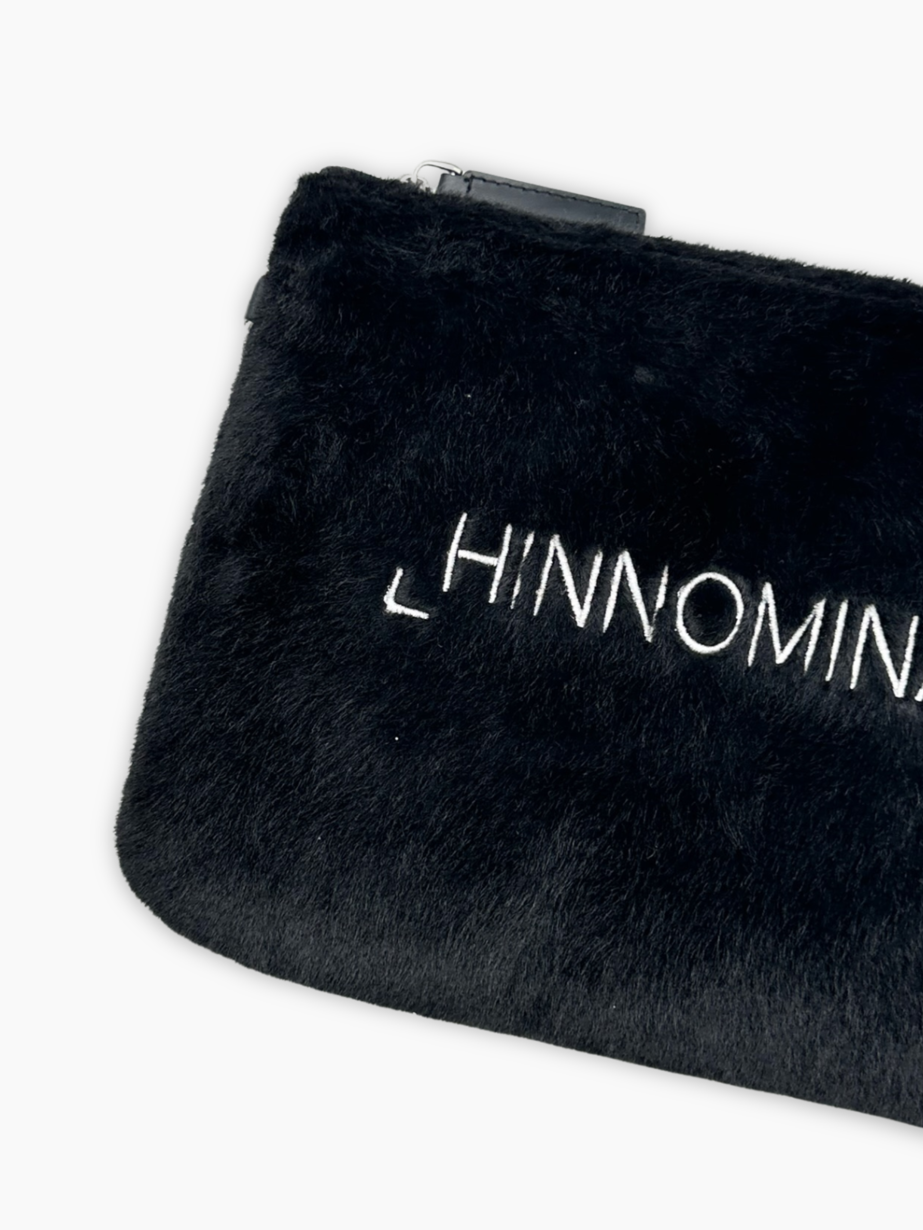 Pochette Nero In Eco Pelliccia