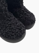 Stivali Neri In Shearling Con Platform -  | dBlank