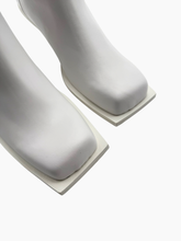 Stivali Bianchi In Pelle Con Tacco Scultoreo - Bianco | dBlank