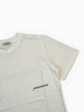 White Jersey T-shirt with Front and Back Print -  | dBlank