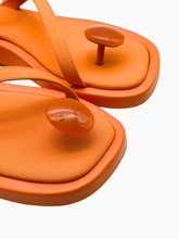 Sandali Arancioni In Raso Con Cinturino -  | dBlank