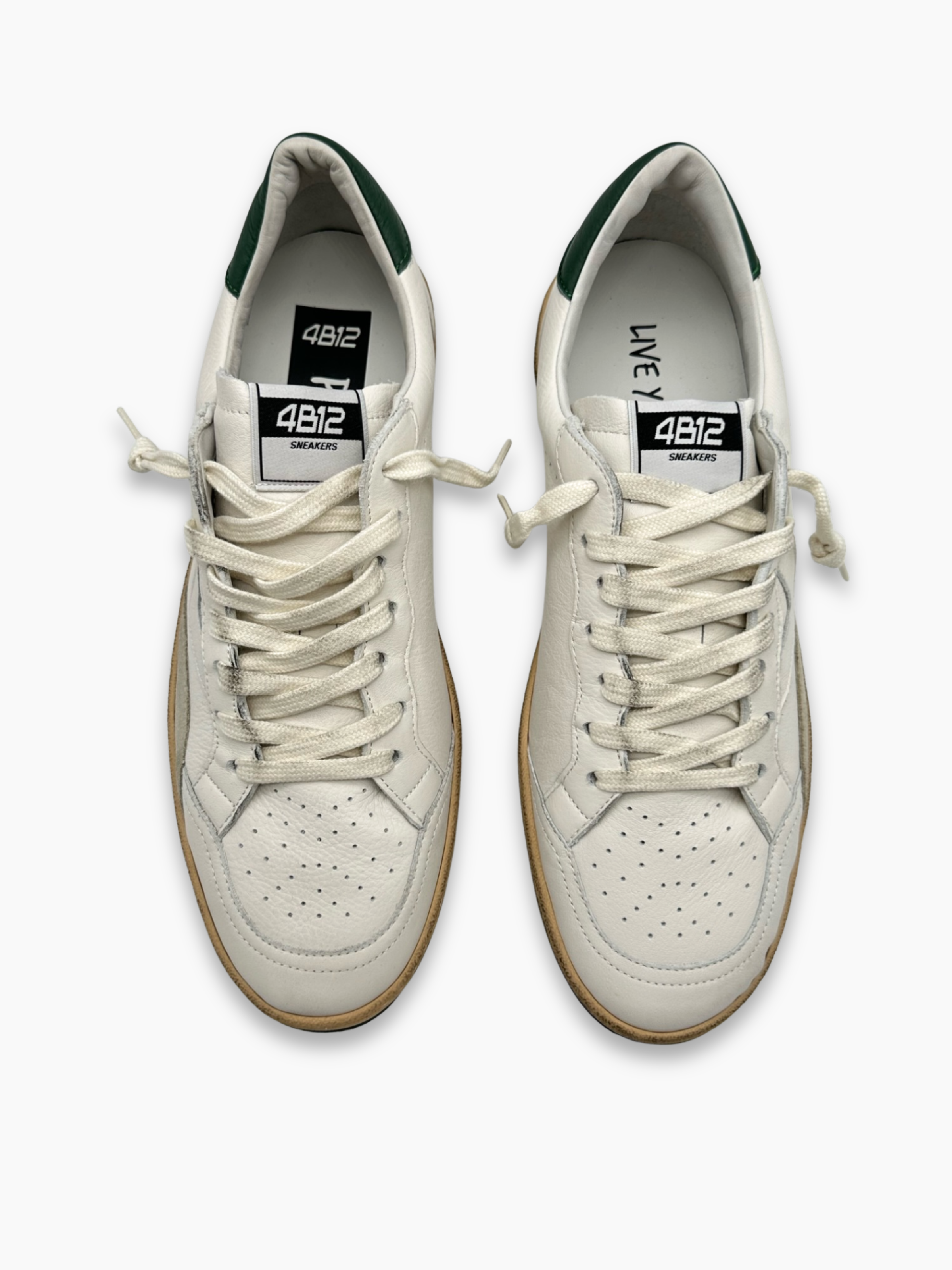 Sneakers Playnew Bianche E Verdi