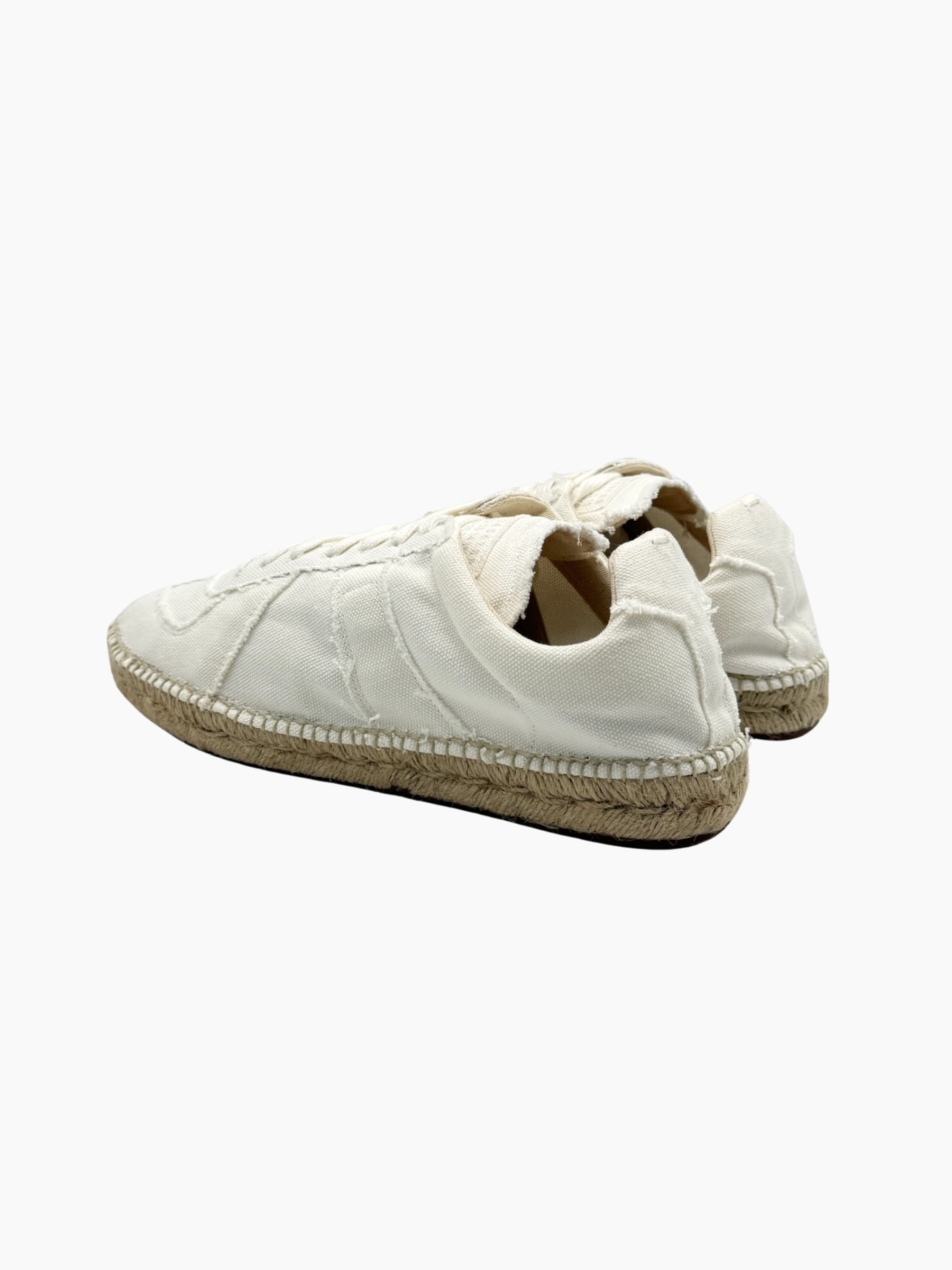 Sneakers Bianche In Tela