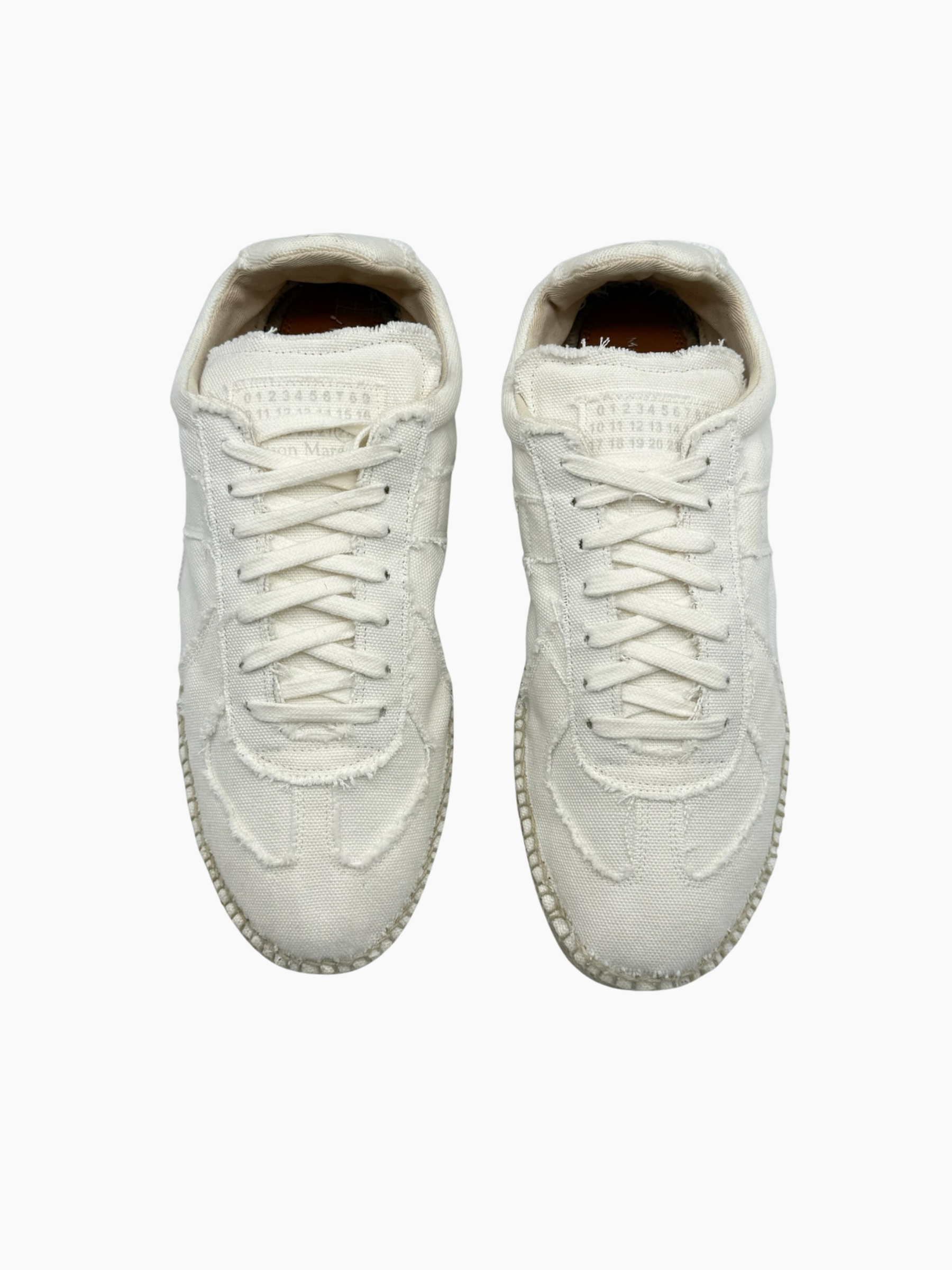 Sneakers Bianche In Tela