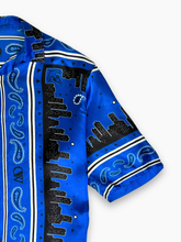 Camicia Blu Paisley Skyline - Blu | Qlhype