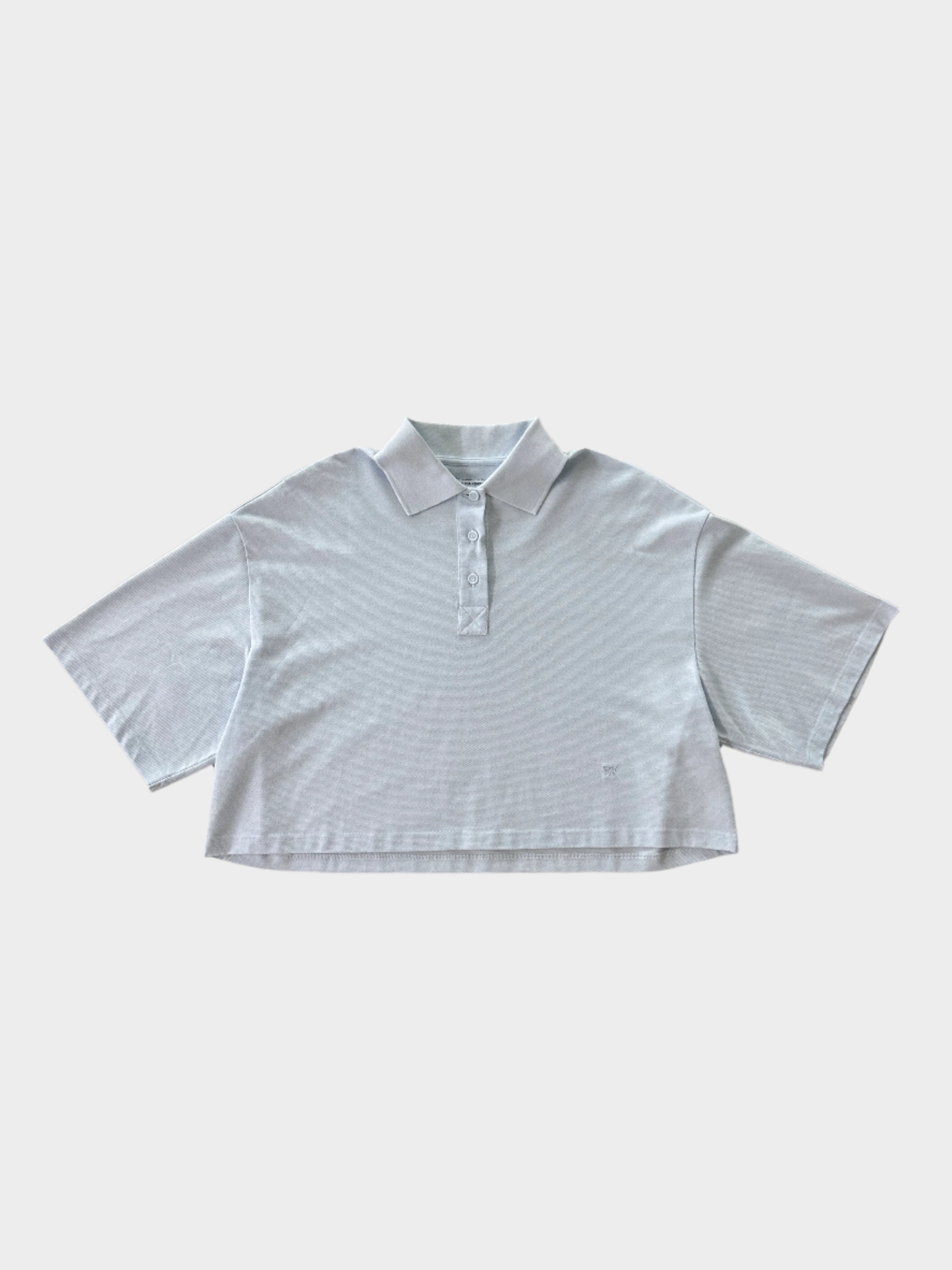 Light Blue Cropped Polo