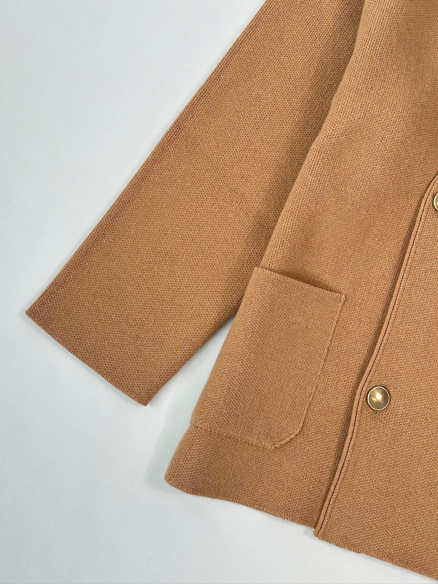 Cardigan Doppiopetto In Lana Vergine E Cashmere