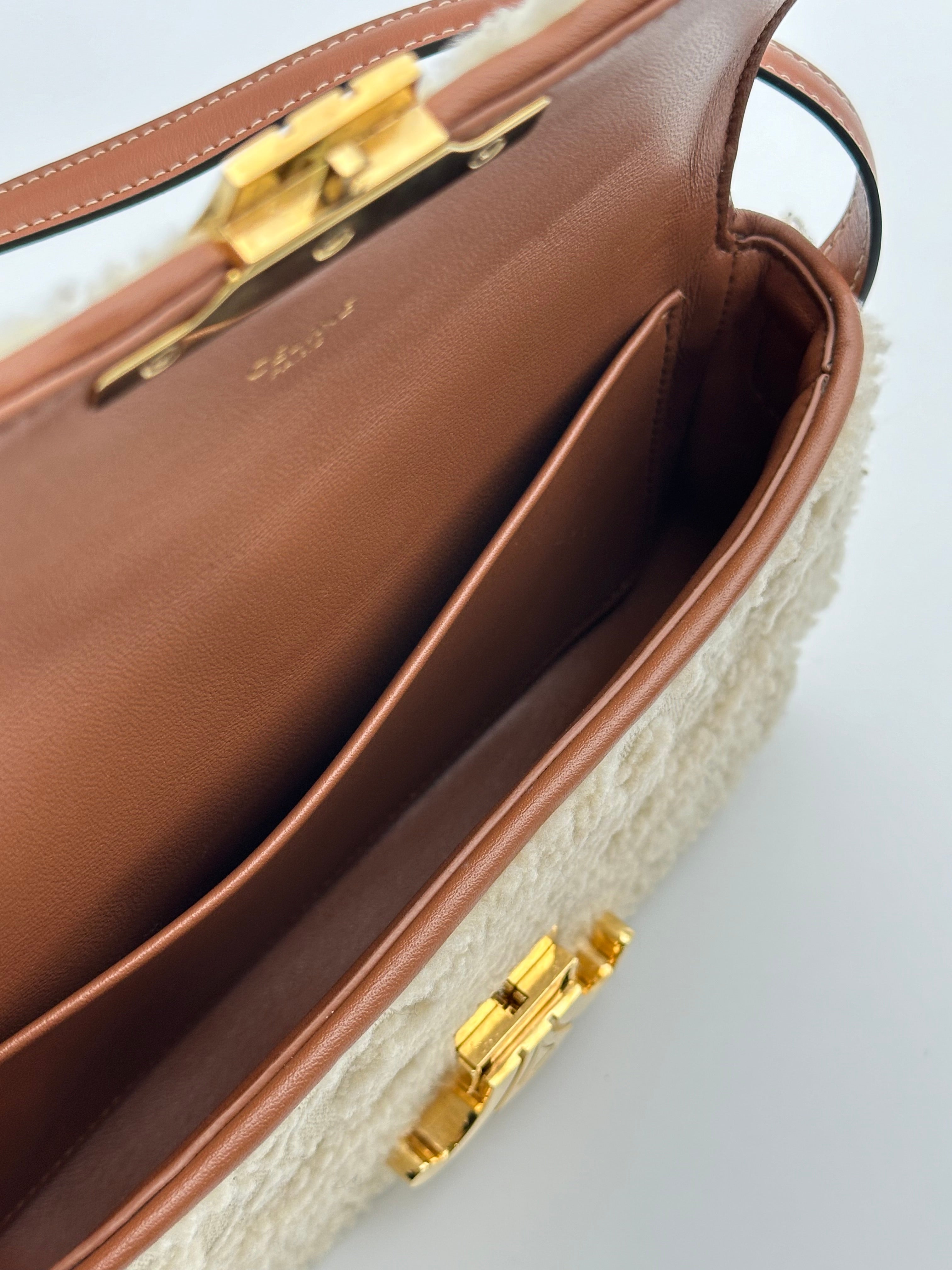 Shearling Shoulder Claude Bag