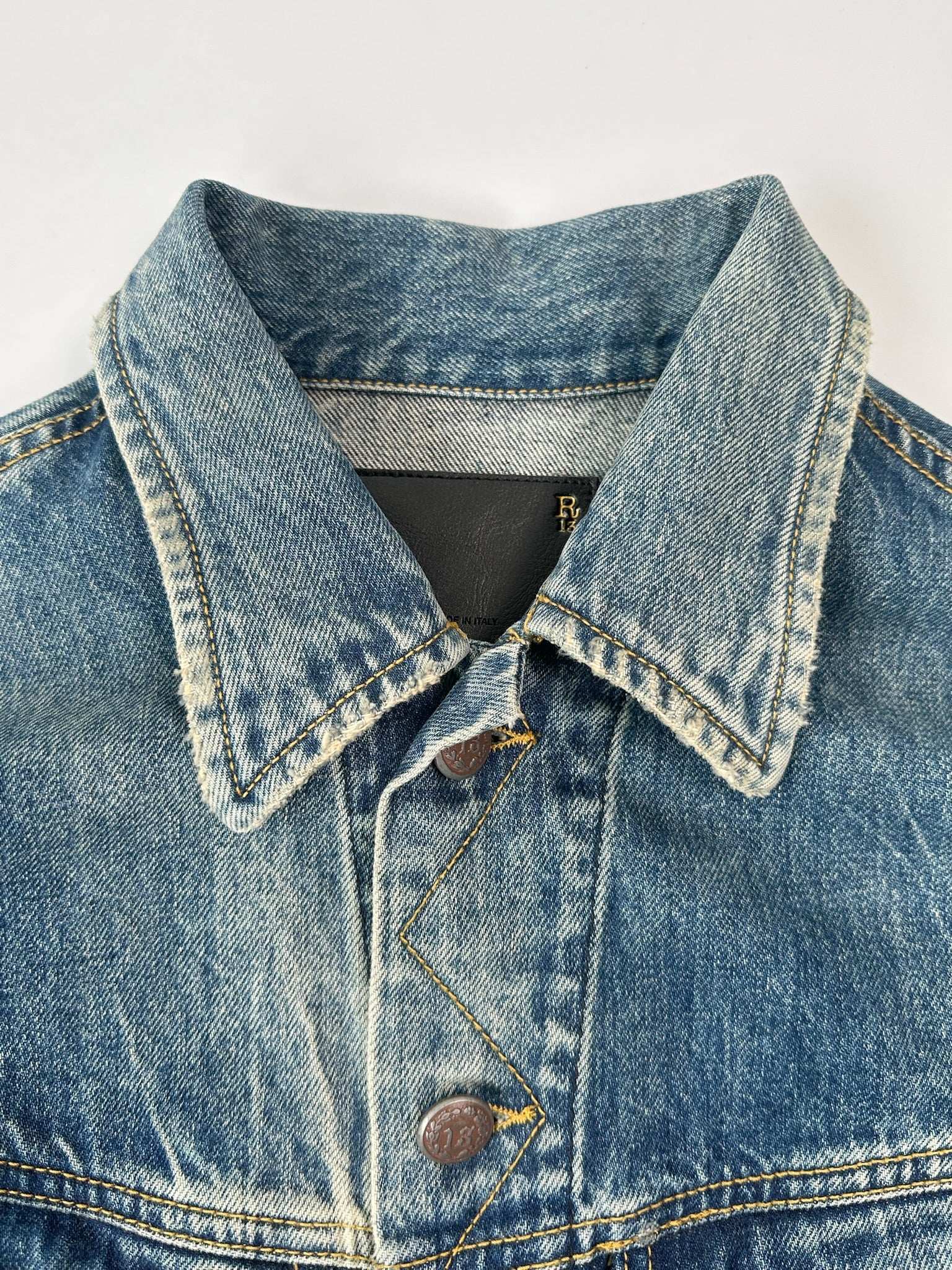 Giacca In Denim Con Tasche A Patta