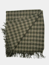 Sciarpa Tartan Con Orlo Sfrangiato Verde -  | dBlank