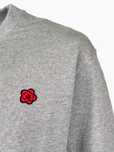 Felpa Ricamo Boke Flower Grigia - GRIGIO | Qlhype