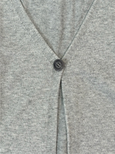 Long Grey Melange Viscose Cardigan -  | dBlank