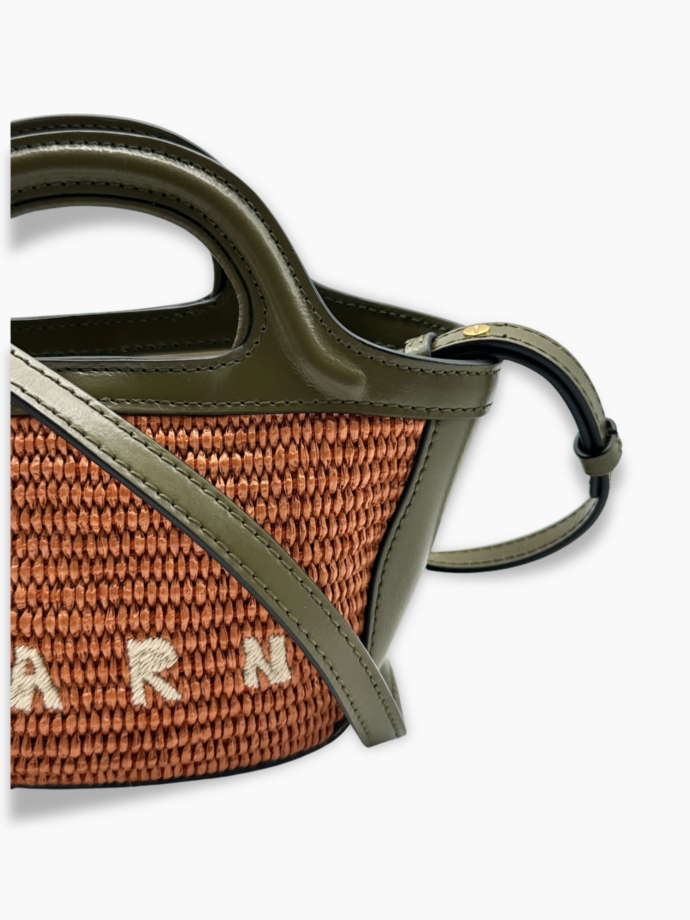 Tropicalia Bag Micro Marrone E Verde