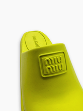 Neon Mule With Wide Rubber Heel -  | dBlank