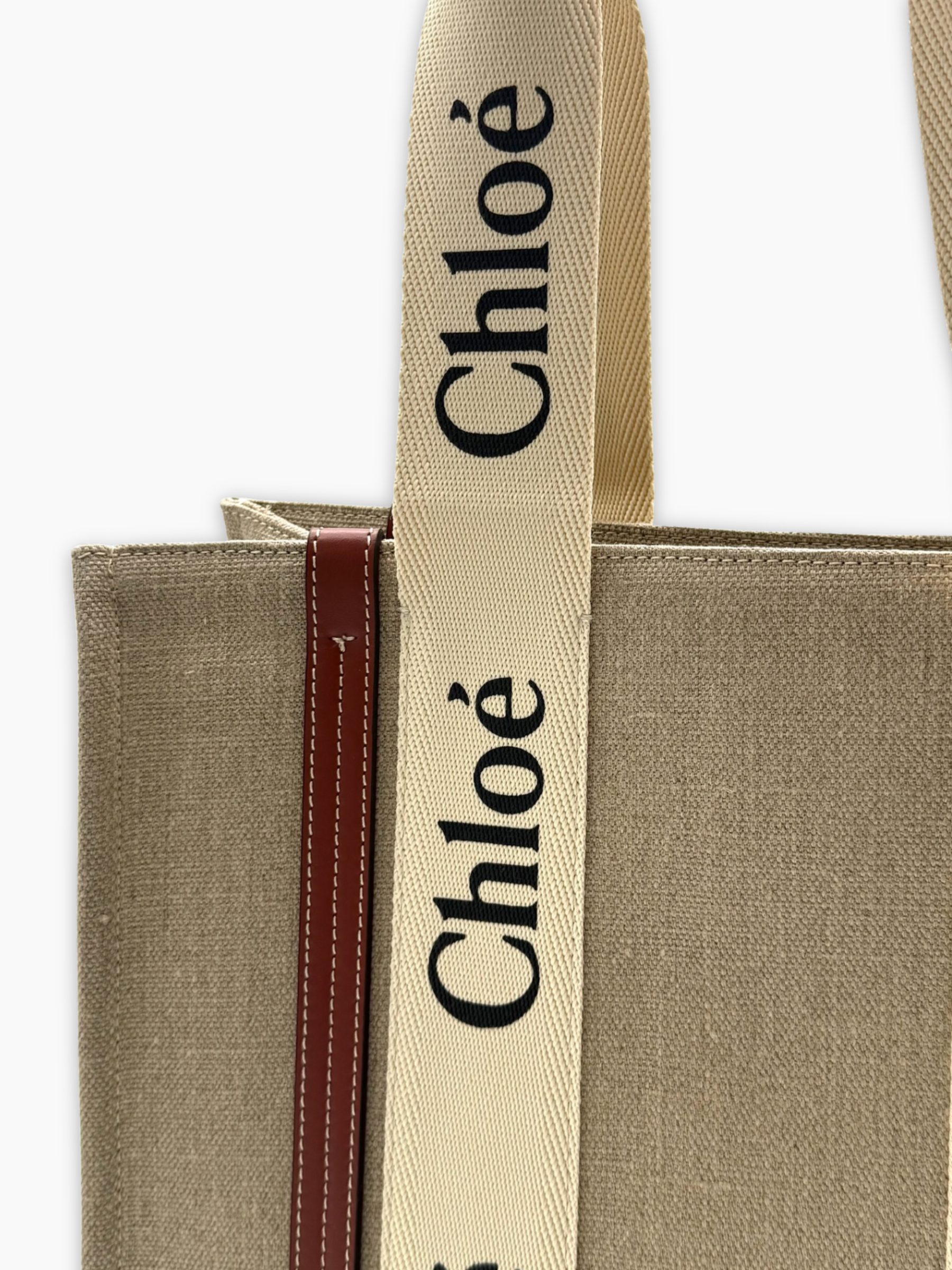 Large Beige Tote Bag
