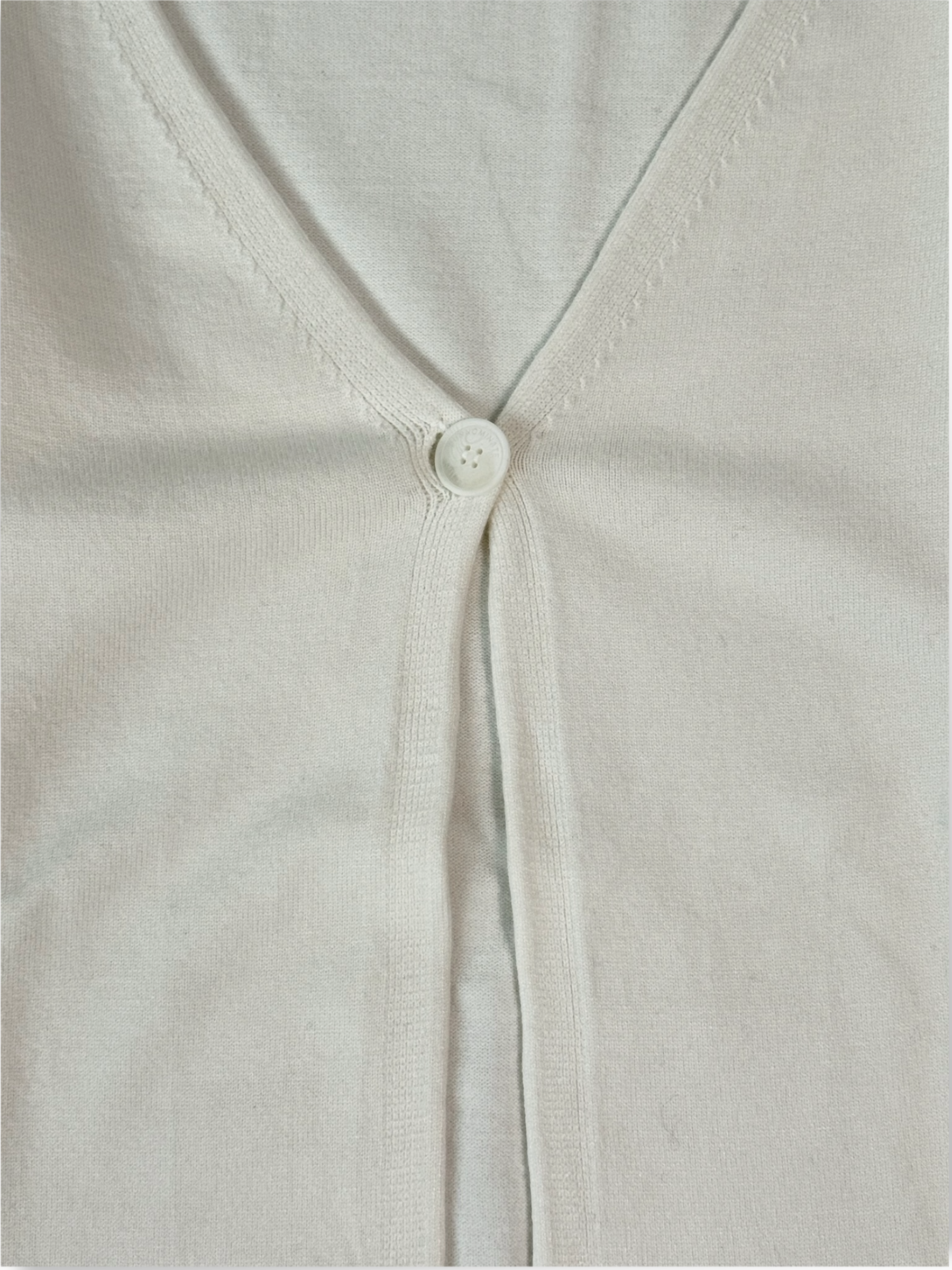 Cardigan Lungo Bianco In Viscosa